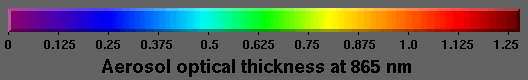 color scale image for Tau 865